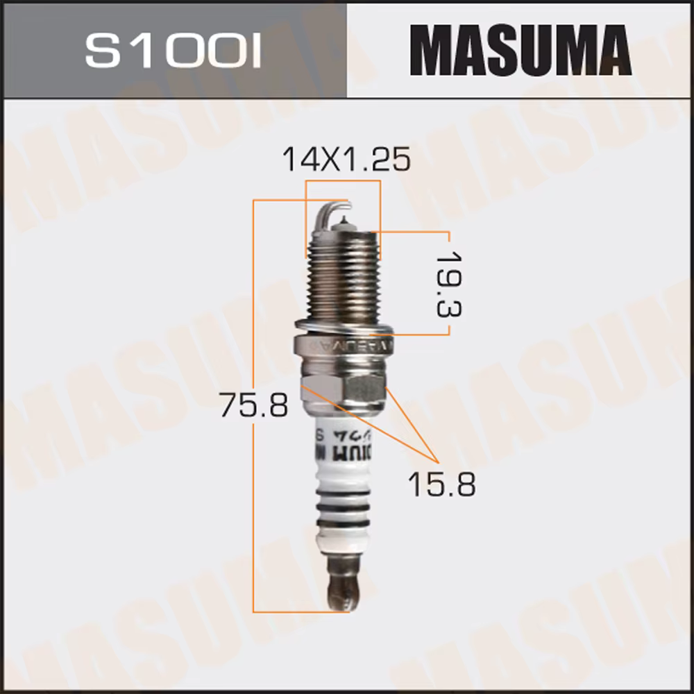 شمع موتور تیبا سدان EX ایریدیوم ماسوما Masuma S100I